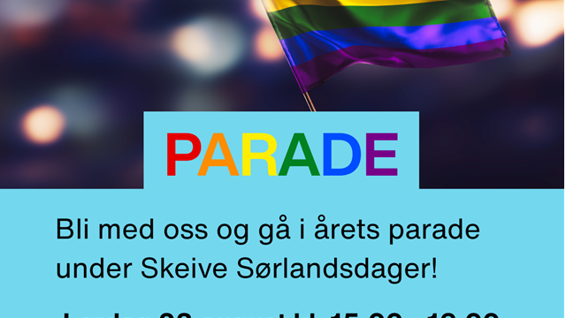 Parade under Skeive Sørlandsdager