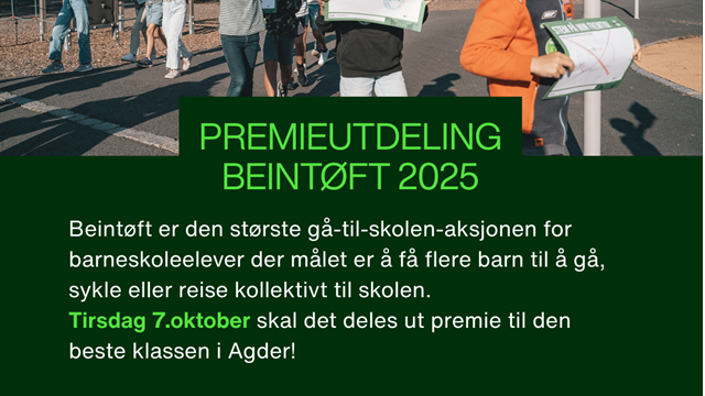 Premieutdeling for vinnerne av Beintøft 2025 i Agder