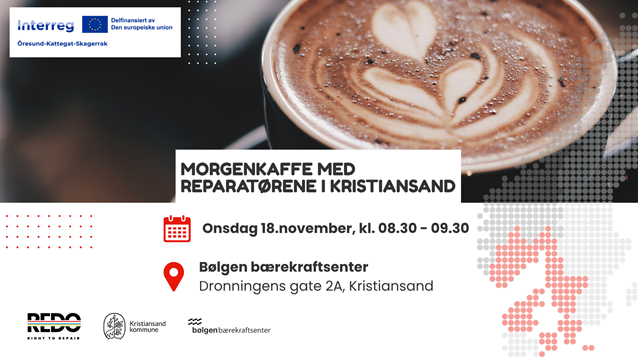 Morgenkaffe med reparatørene i Kristiansand